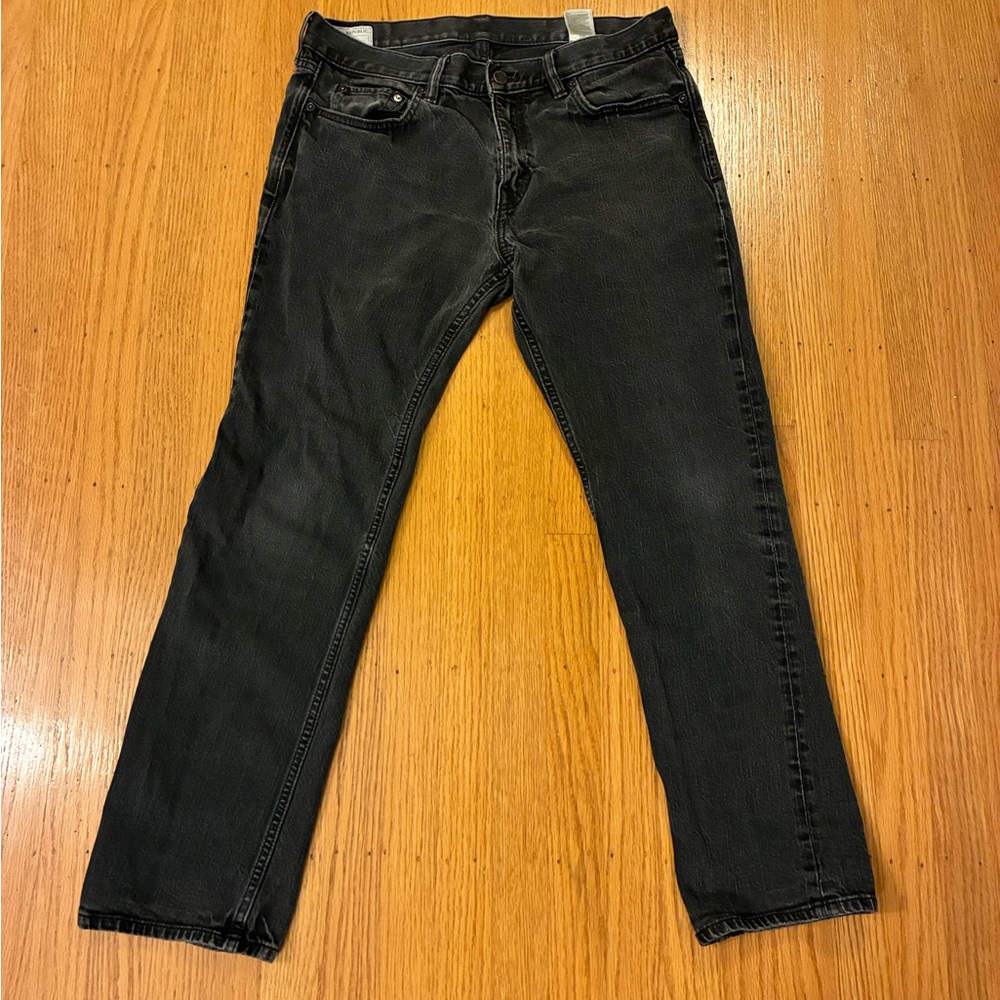 Banana Republic Men's Dark Gray Straight Jeans